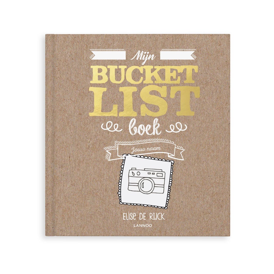 Mijn Bucketlist boek met naam en foto (Hardcover)