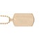 Goudkleurige naamhanger - Dogtag - Edelstaal