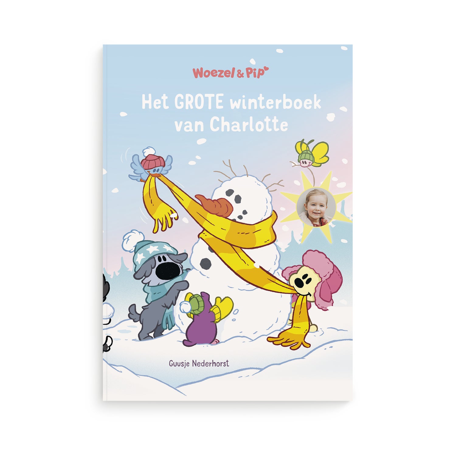 Boek met naam en foto - Woezel & Pip - Winterboek - XL boek (Softcover)