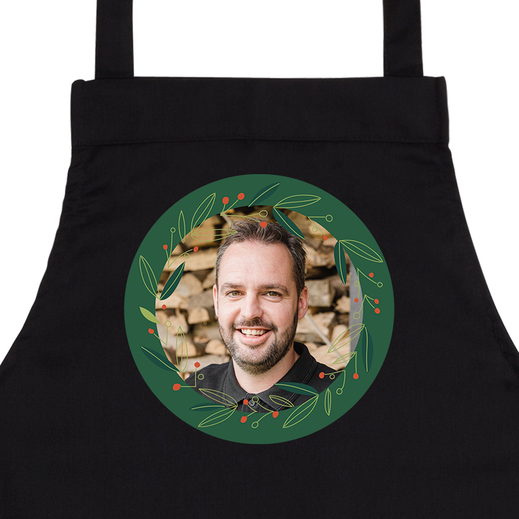 Kerstschort bedrukken - Zwart Kerstschort bedrukken - Zwart