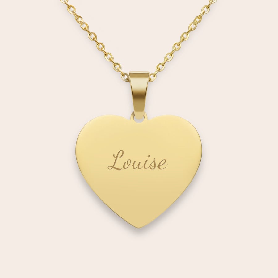 Collana con cuore inciso Collana con cuore inciso