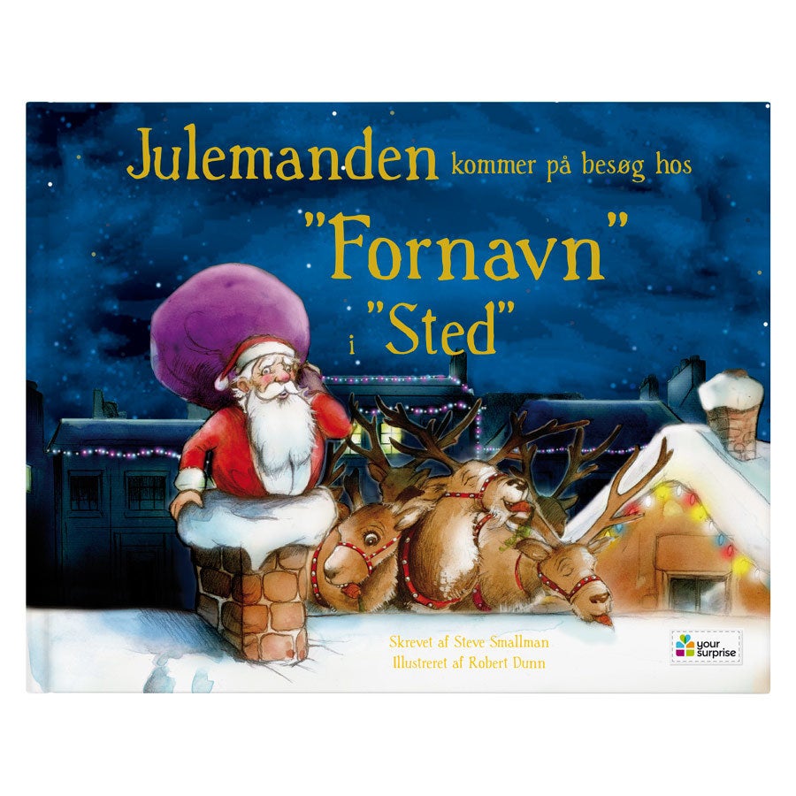 Bog med navn - Santa kommer