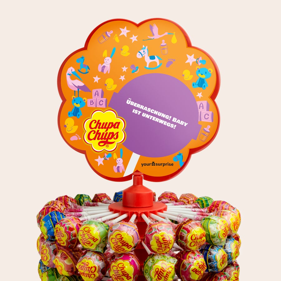 Personalisierter Chupa Chups Lutscher Ständer Personalisierter Chupa Chups Lutscher Ständer