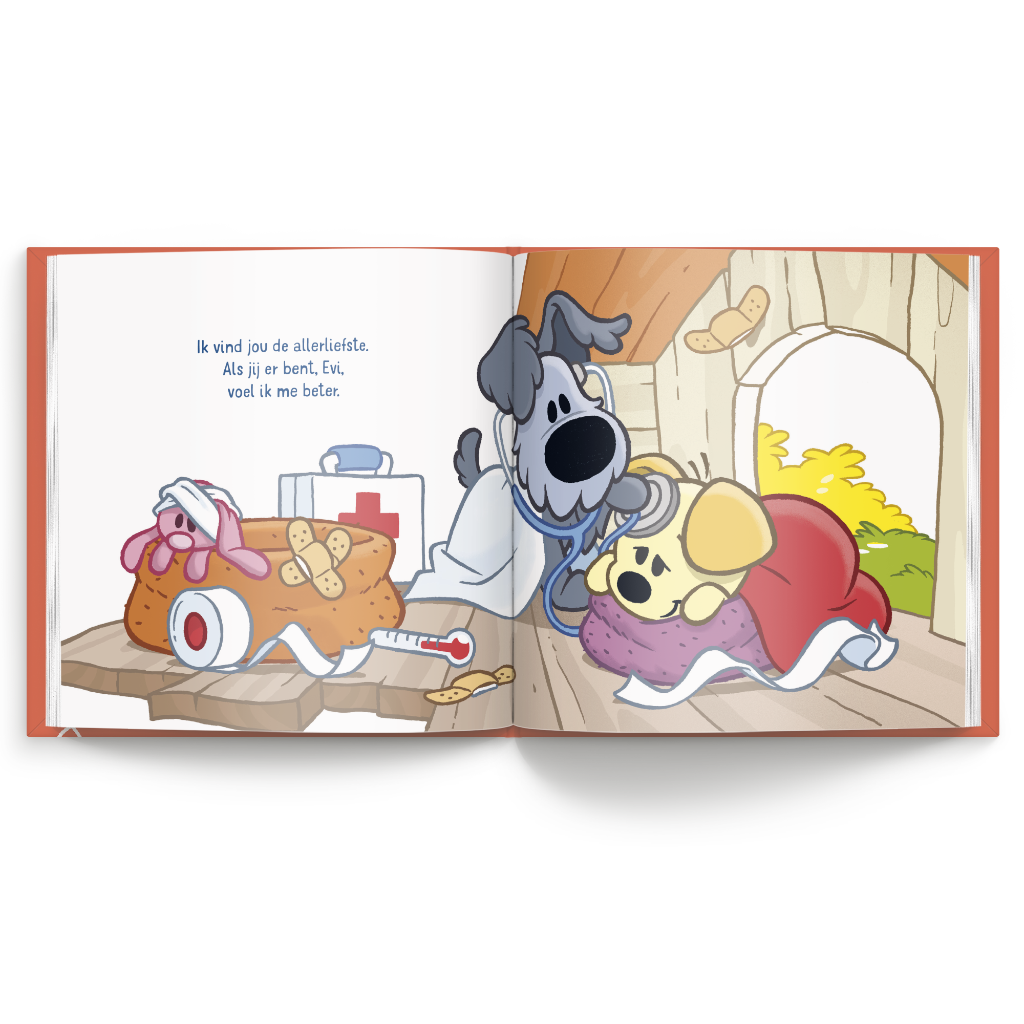 Boek "Woezel & Pip - Jij bent de allerliefste" met naam