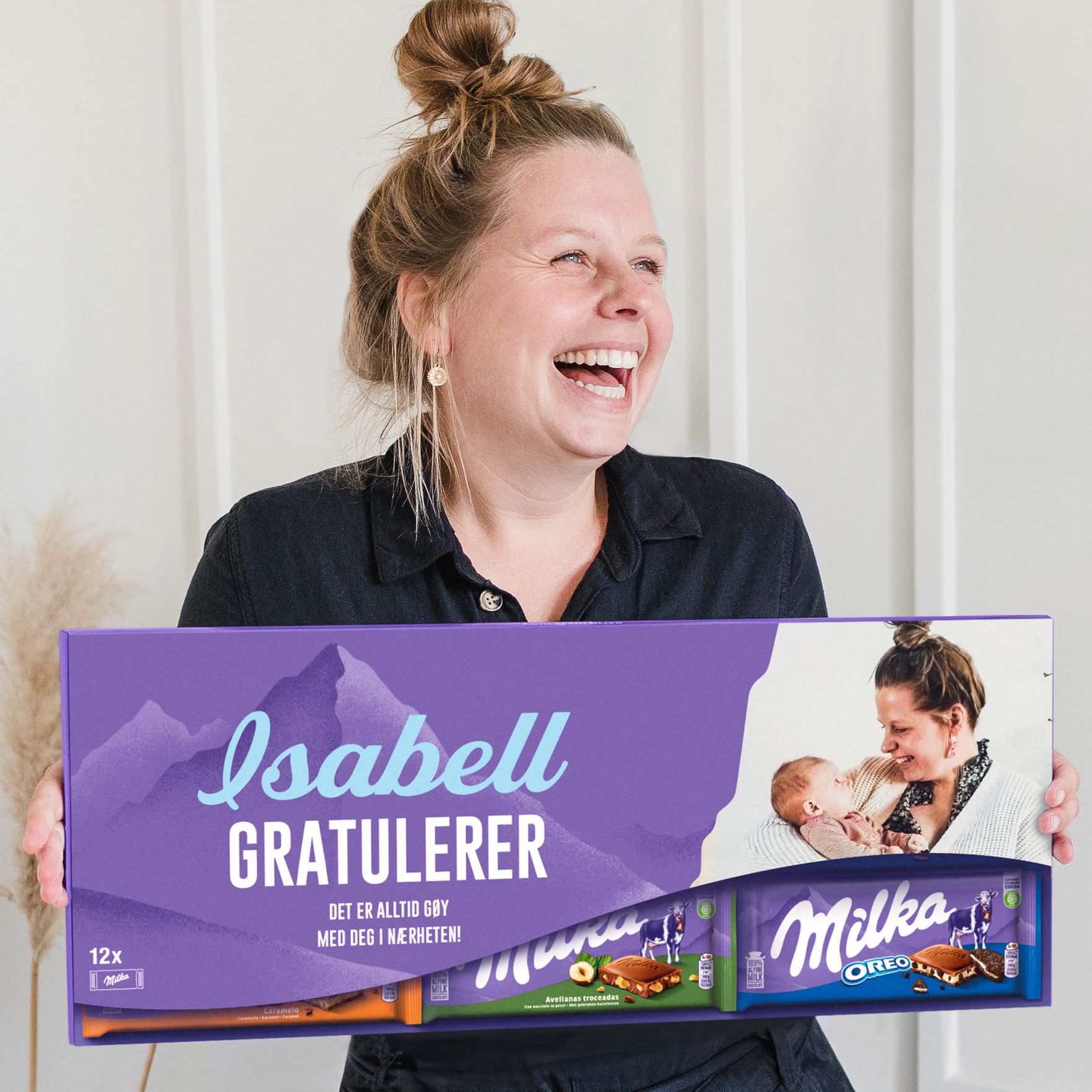 Giant personlig Milka-sjokolade