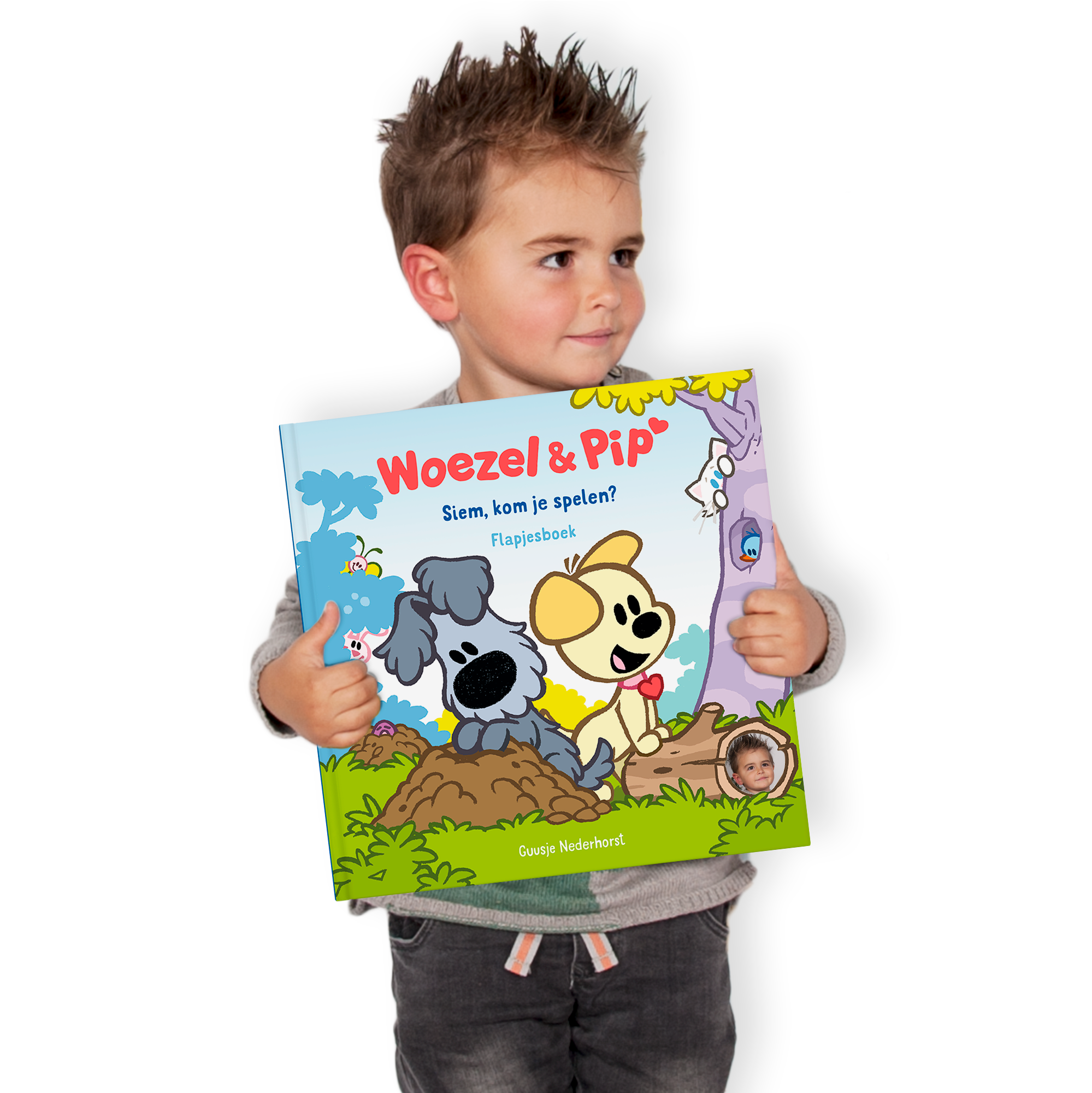 Flapjesboek Woezel & Pip Verstoppertje personaliseren