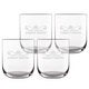 Luxurious personalised water glass (4 pieces)