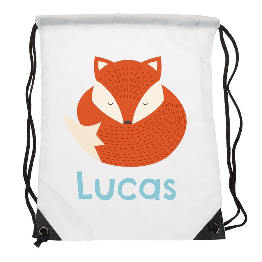 Personalised drawstring bag