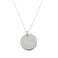 Collier prénom argent - Pendentif rond - Délicat