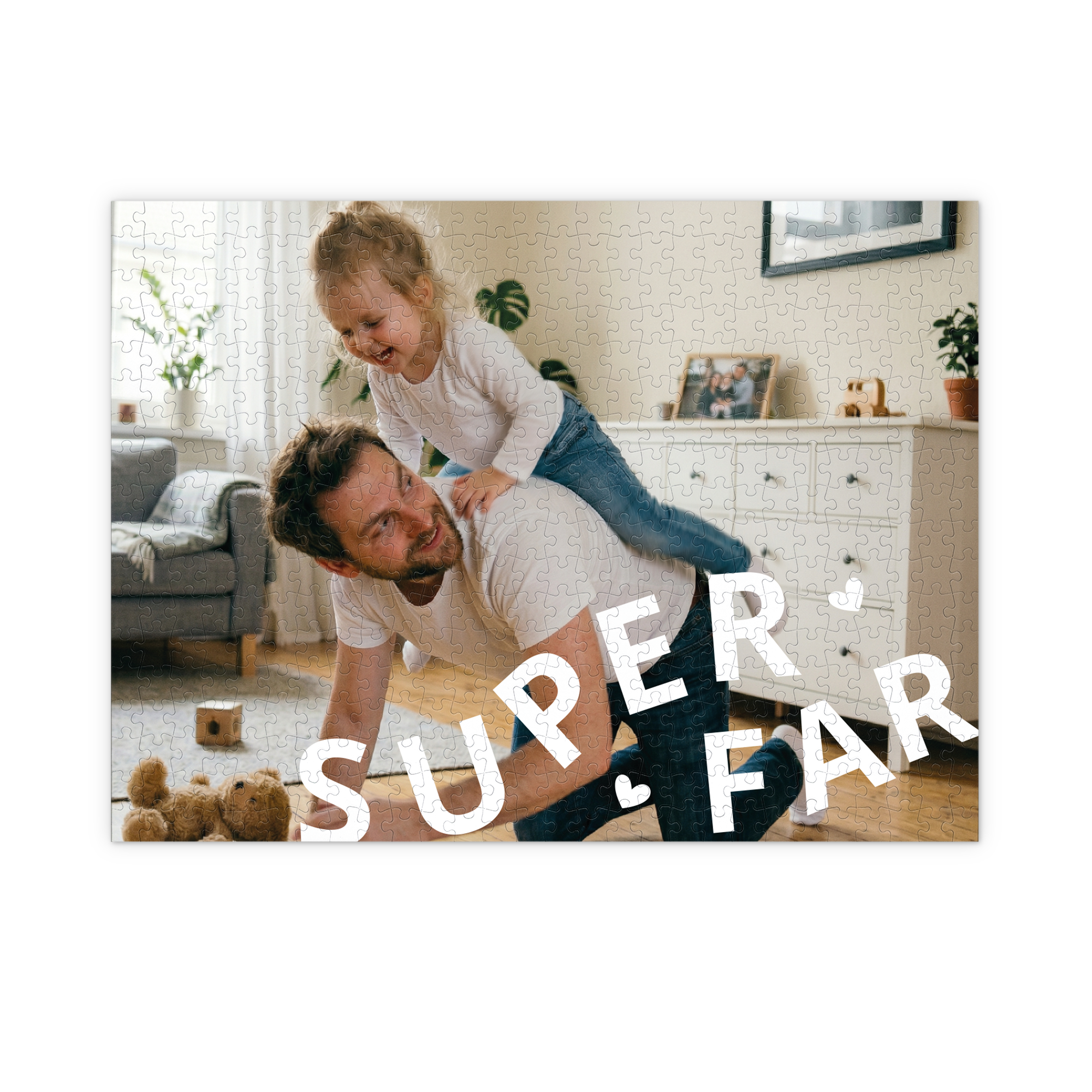 Puslespil med eget billede - Fars dag gave