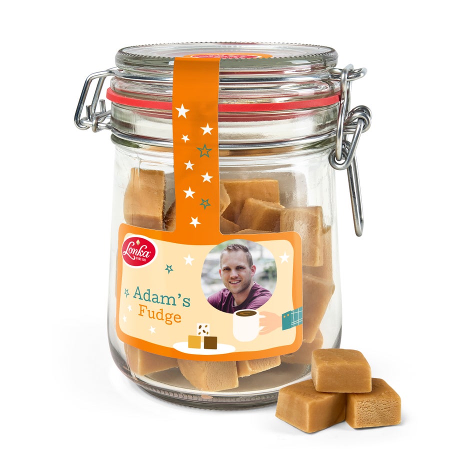 Personalised candy jar - Vanilla fudge