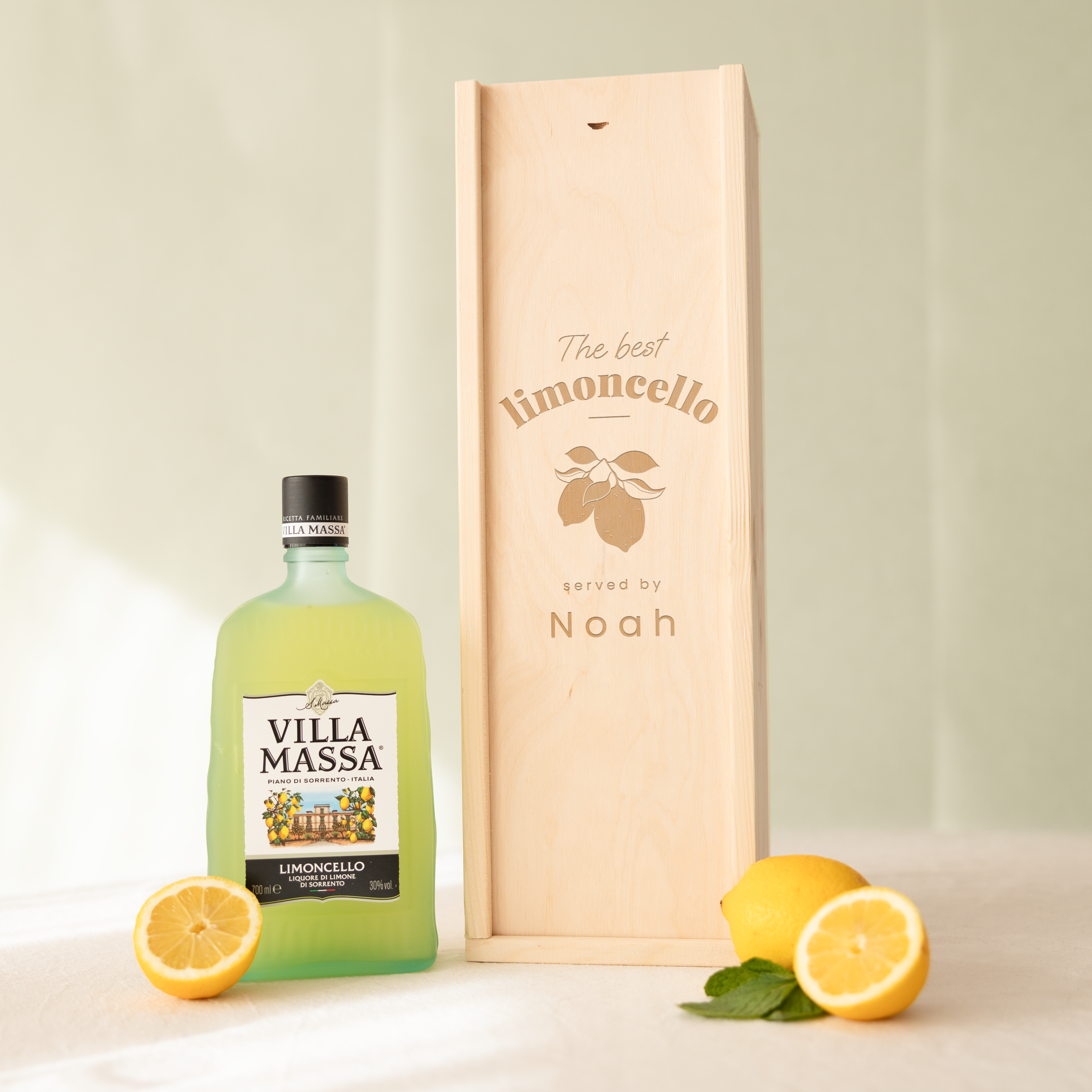 Coffret Limoncello personnalisé - Villa Massa