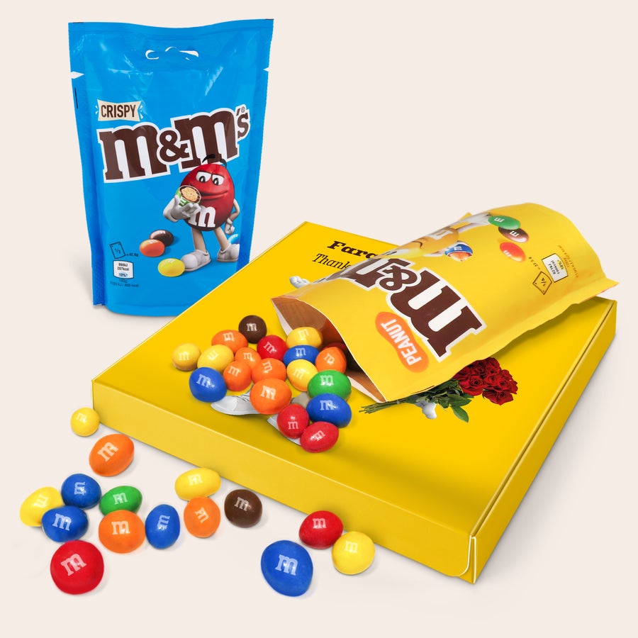 M&M's Geschenkbox personalisieren Personalisierte M&M´s Geschenkbox mit