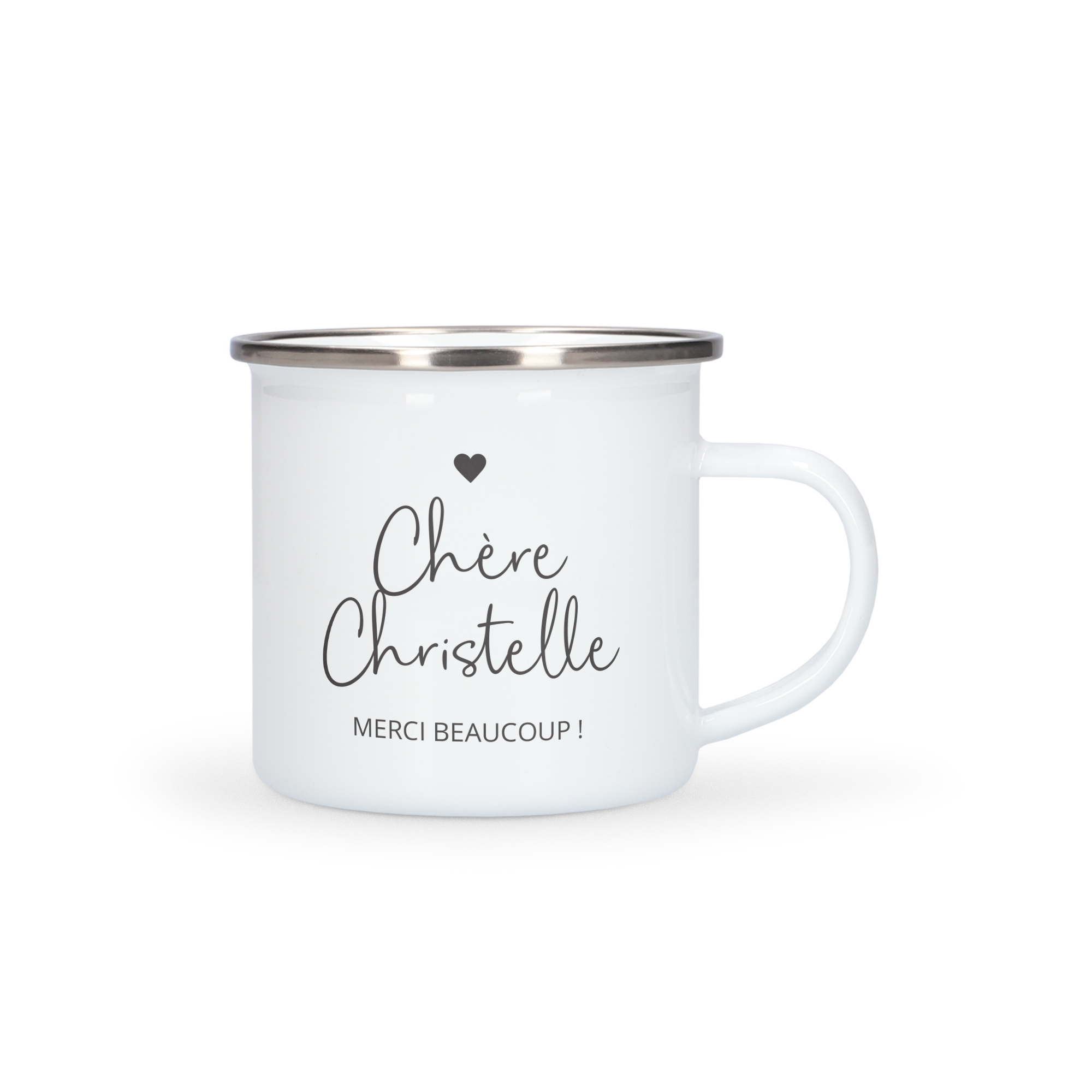 Mug émaillé personnalisé