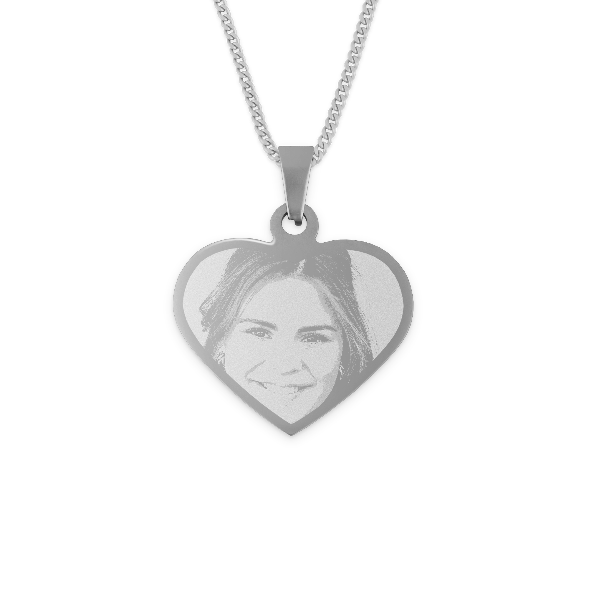 Collar Corazón grabado