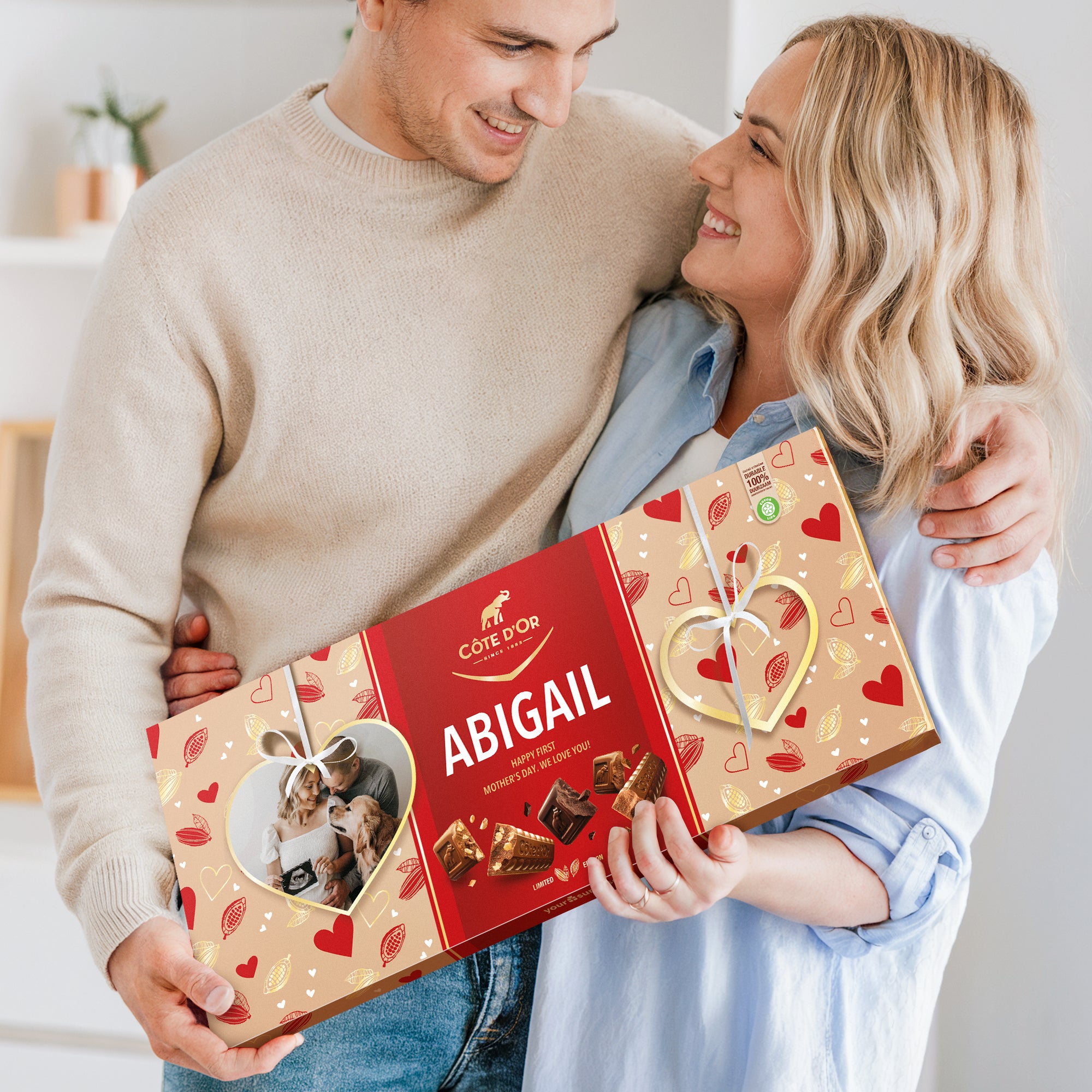 Mega Côte d'Or - czekolada personalizowana zdjęciem i tekstem