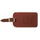 Leather luggage tag