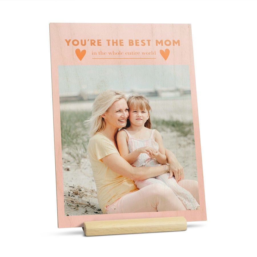 Wooden card - Mother's Day Wooden card - Mother's Day