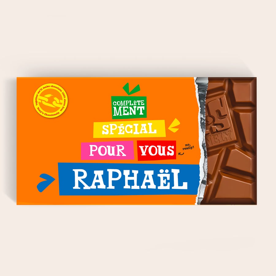 Méga Tony's Chocolonely avec nom et photo (5 tablettes de chocolat) Méga Tony's Chocolonely avec nom et photo (5 tablettes de chocolat)
