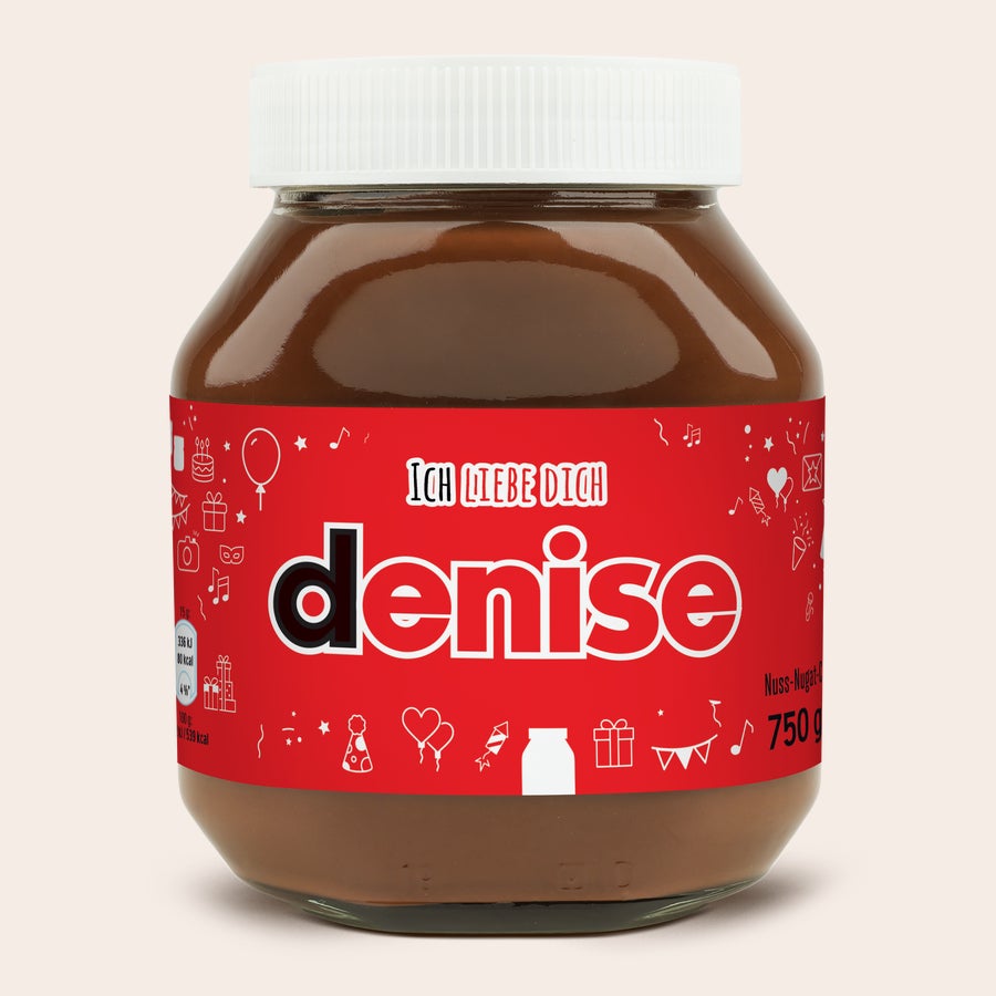 Personalisiertes nutella®-Glas nutella Glas, personalisiert mit Namen