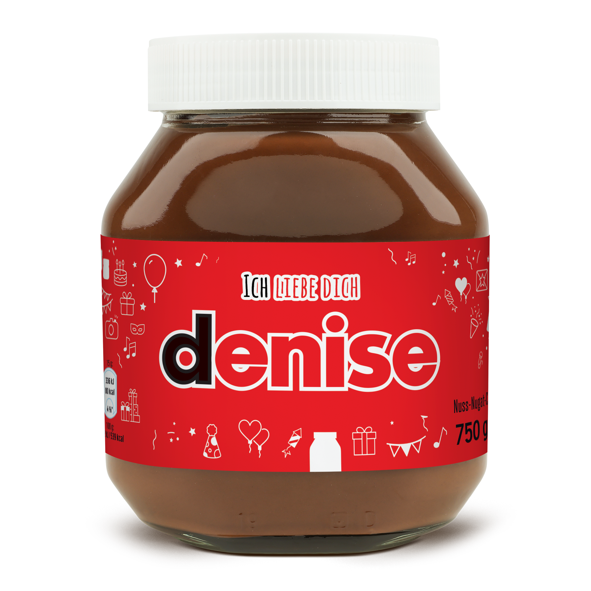 nutella Glas, personalisiert mit Namen 