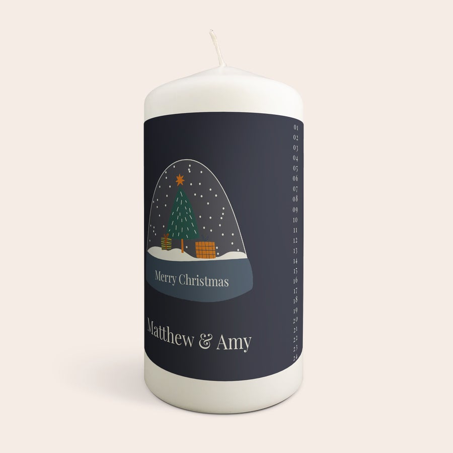 Personalised candle - Christmas Advent Candle Personalised candle - Christmas Advent Candle