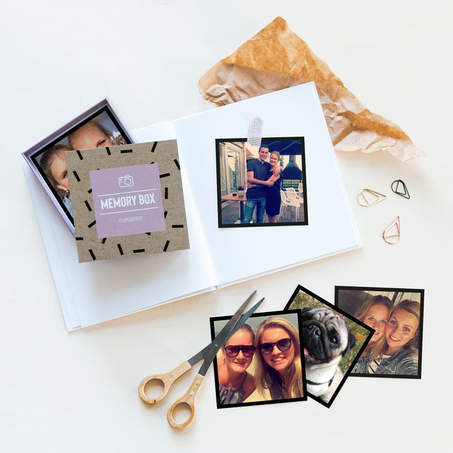 Personalised photo prints - Square - 12 pcs - In gift box