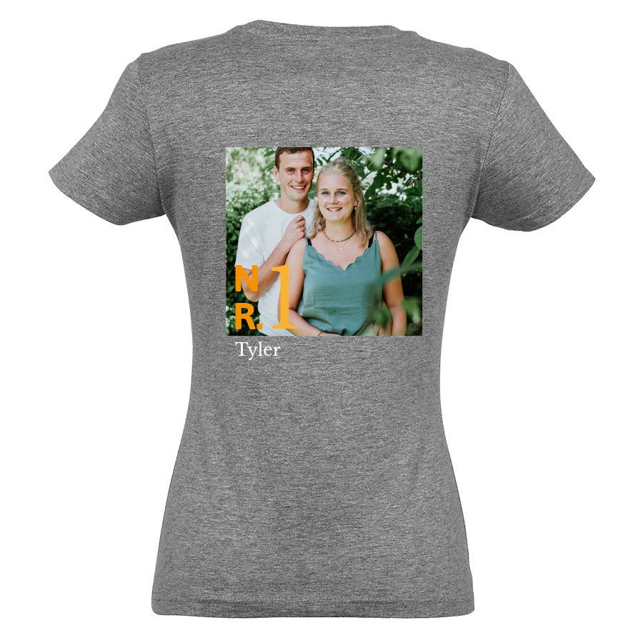 T-shirt voor vrouwen bedrukken Grijs XL