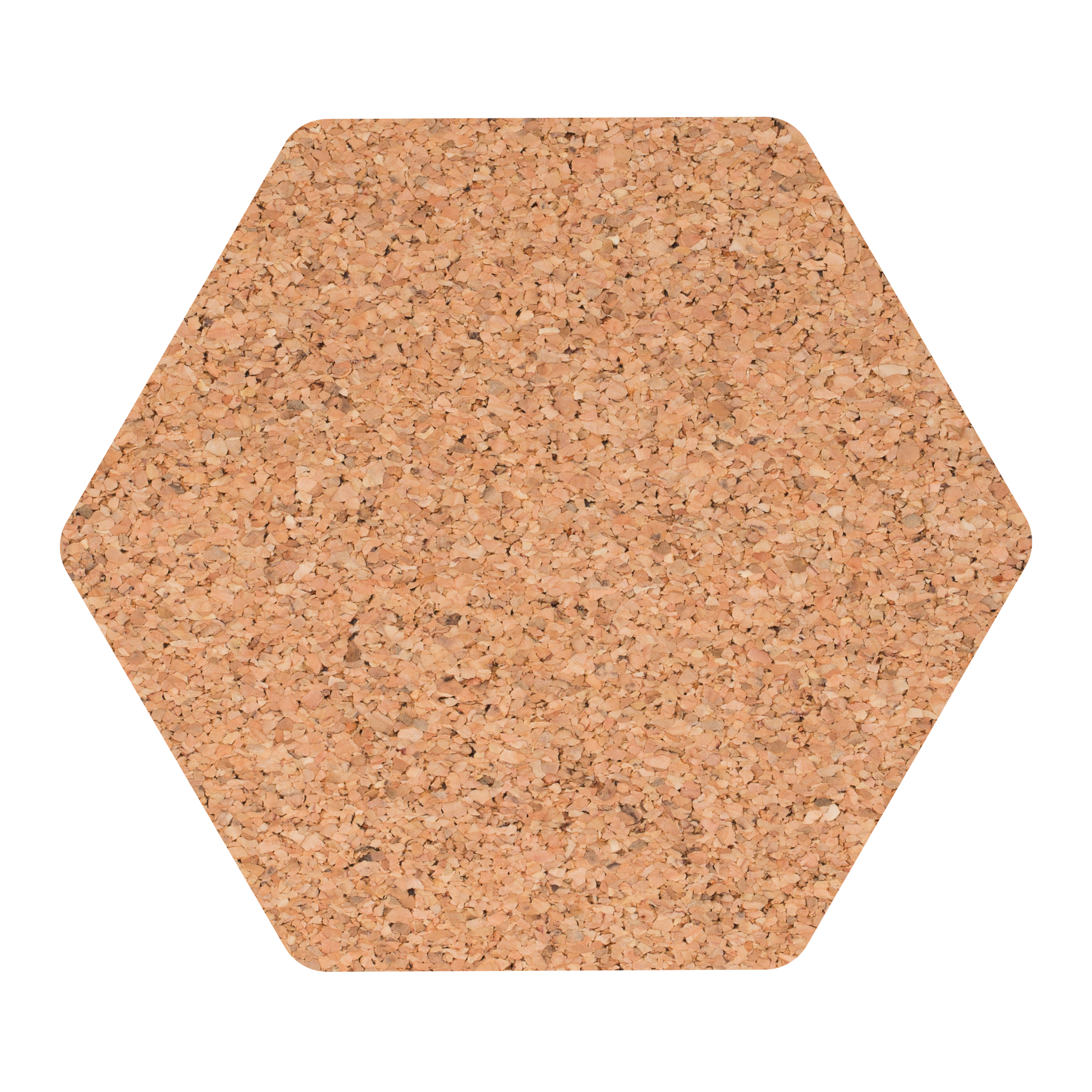 A square natural cork personalized coaster for any surface with a custom design printed on top