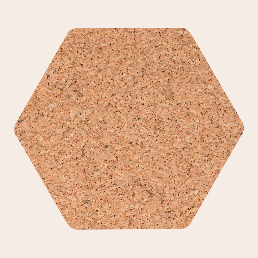 Underlägg Fyrkantigt underlägg av naturkork för att hålla vilken yta som helst perfekt med en personlig bild eller text.