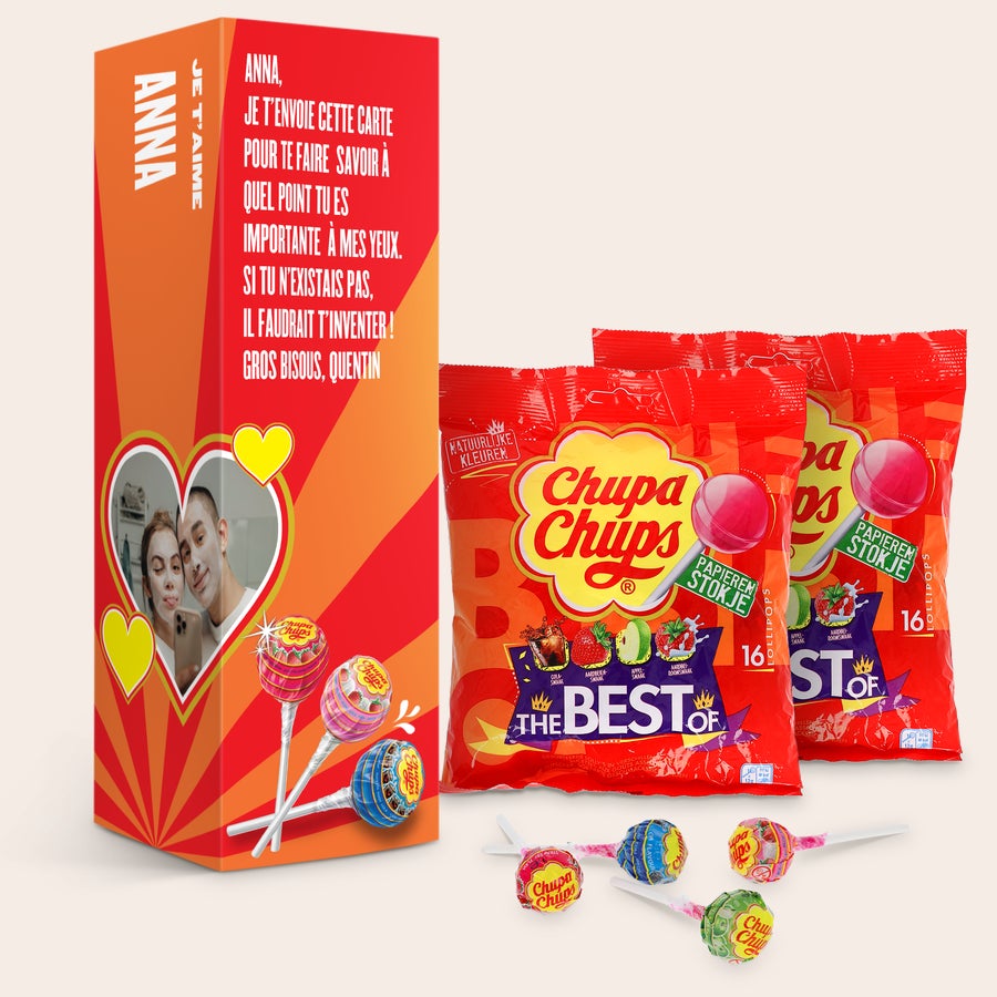 Coffret cadeau personnalisé Chupa Chups Coffret cadeau personnalisé Chupa Chups