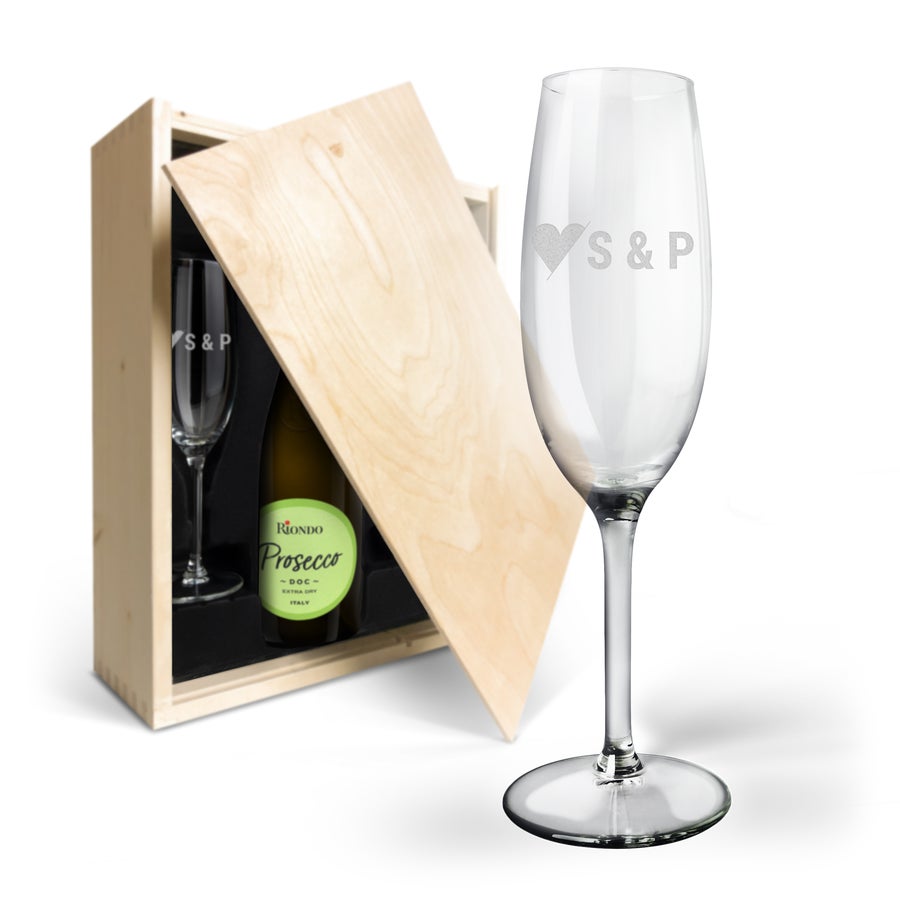 Riondo Prosecco pakket met glazen Riondo Prosecco pakket met glazen