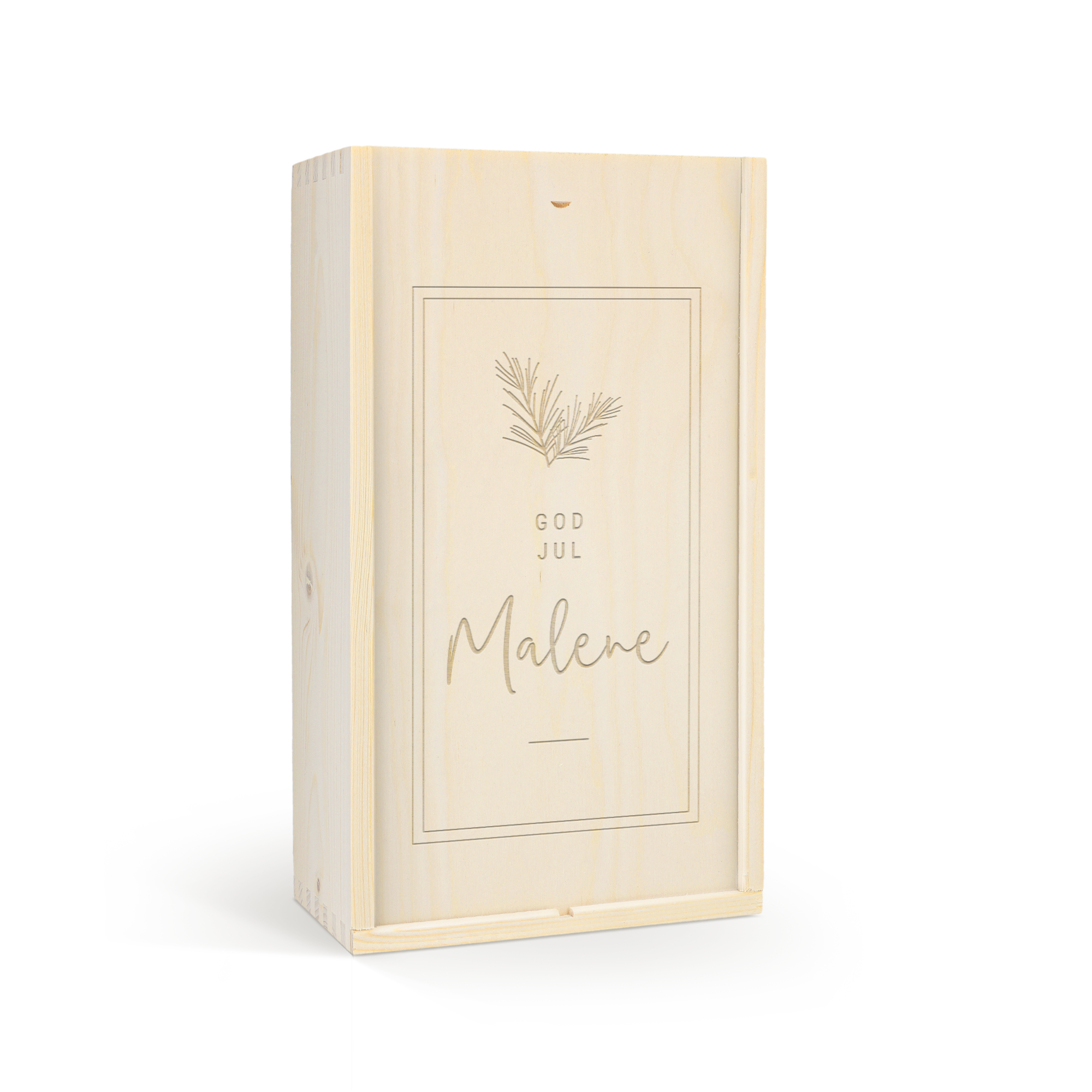 Personlig treboks for vin