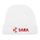 Cappellino per neonato - Primo Natale - Bianco