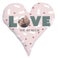 Fully printed photo pillow - Heart - Cotton (60 x 60)