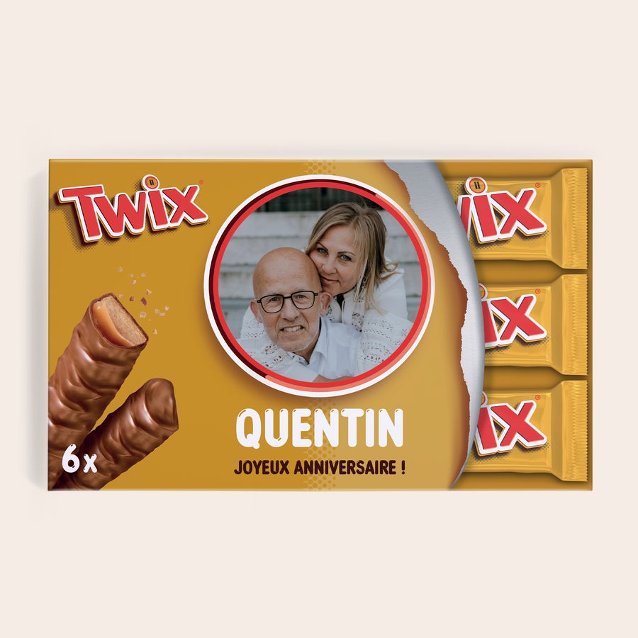 Méga barre Twix personnalisée Méga barre Twix personnalisée