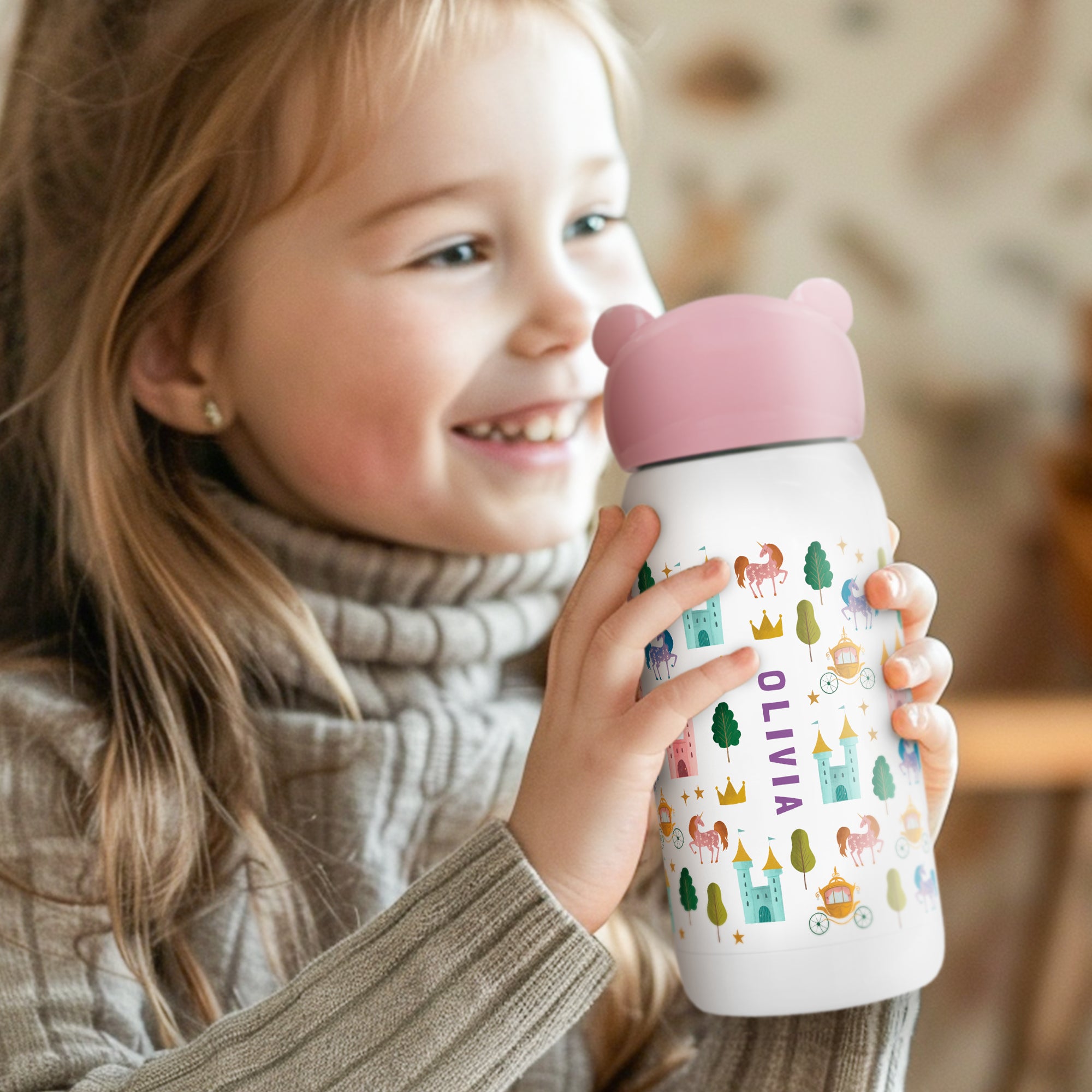 Kinder drinkbeker bedrukken Roze