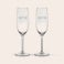 Piper Heidsieck Brut champagne med 2 graverede glas Piper Heidsieck Brut champagne med 2 graverede glas
