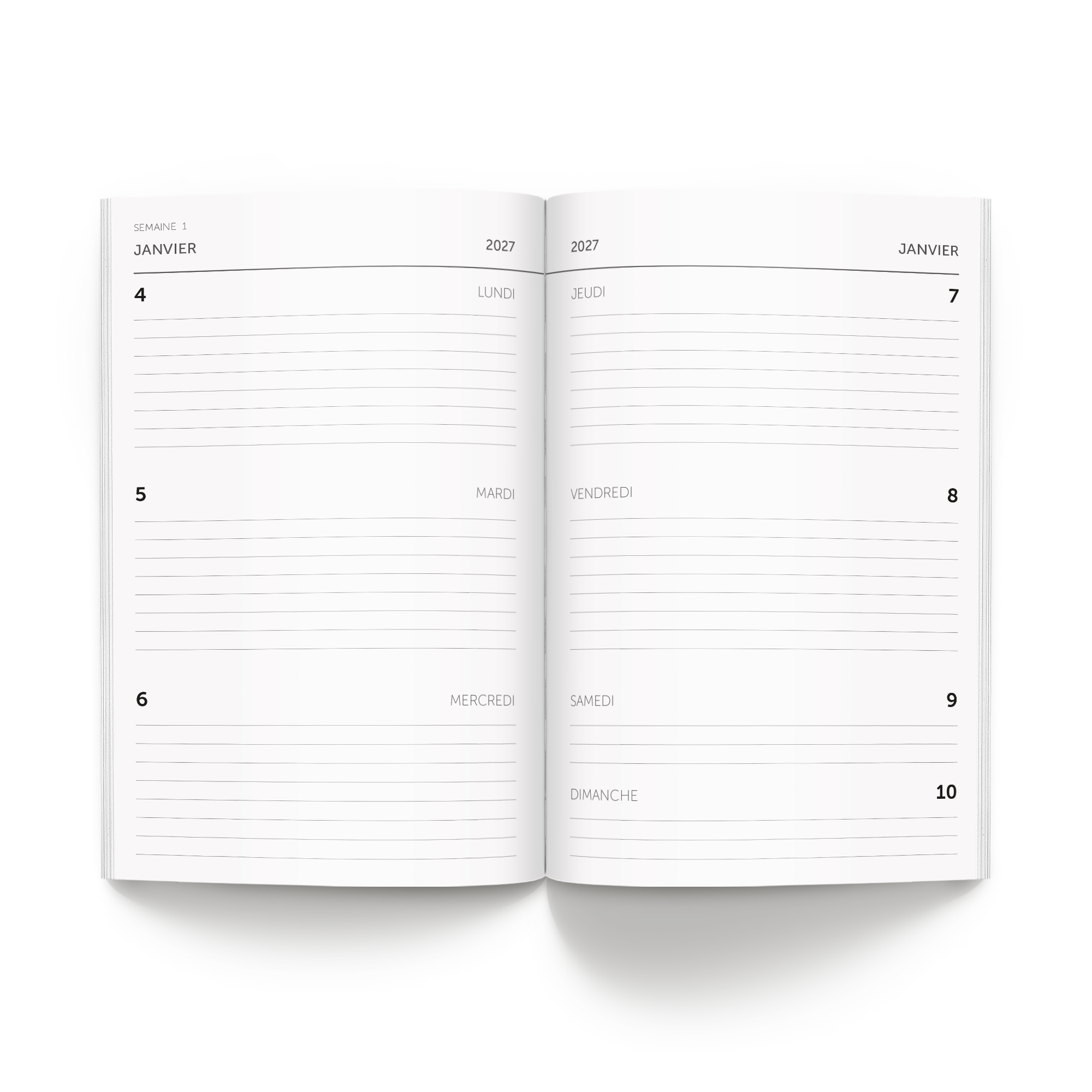 Agenda personnalisé 2027