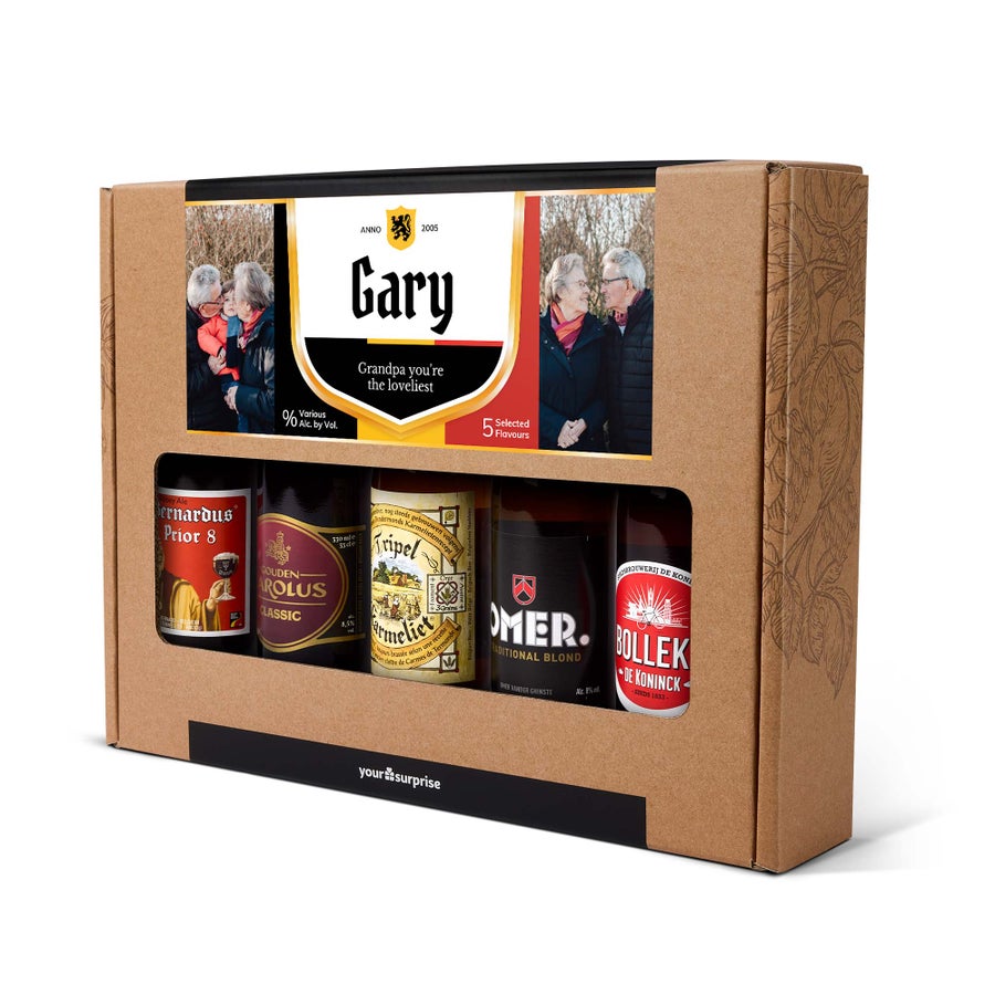 Personalised beer gift set - Belgian - Grandpa Personalised beer gift set - Belgian - Grandpa