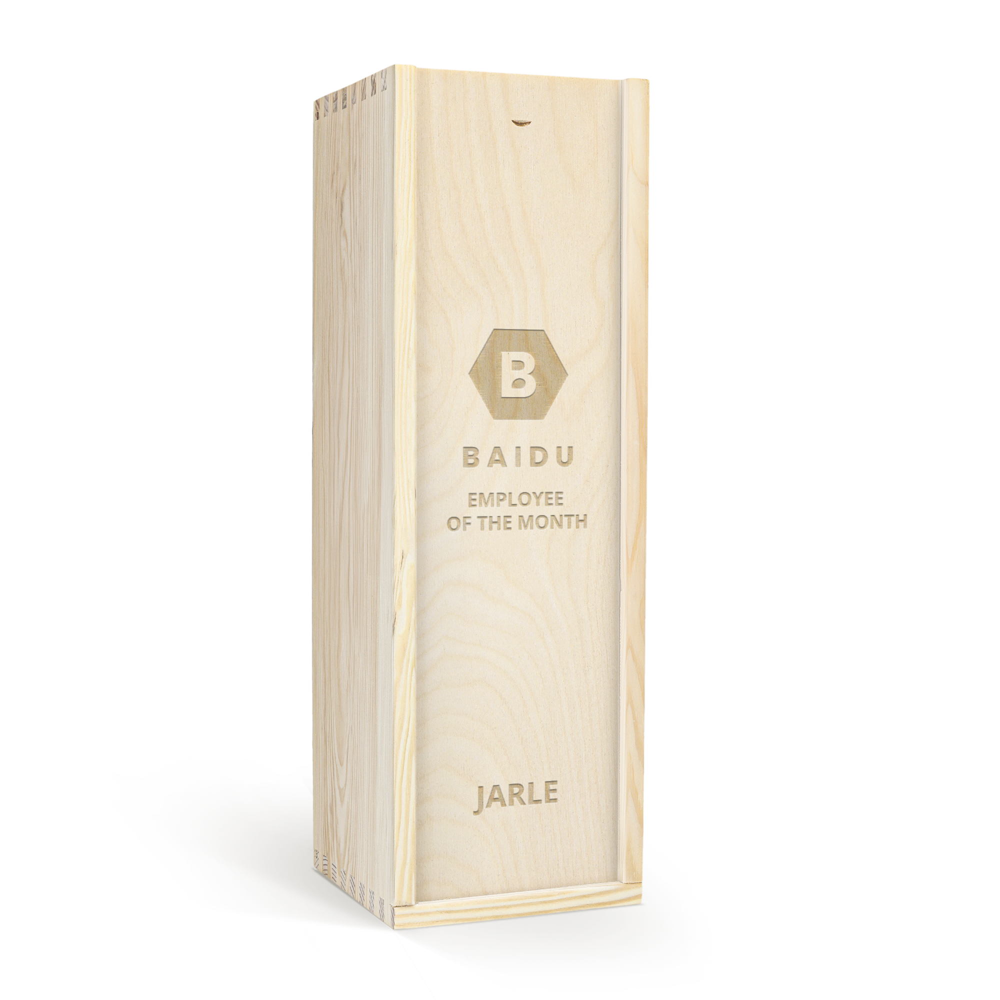 Personlig treboks for vin