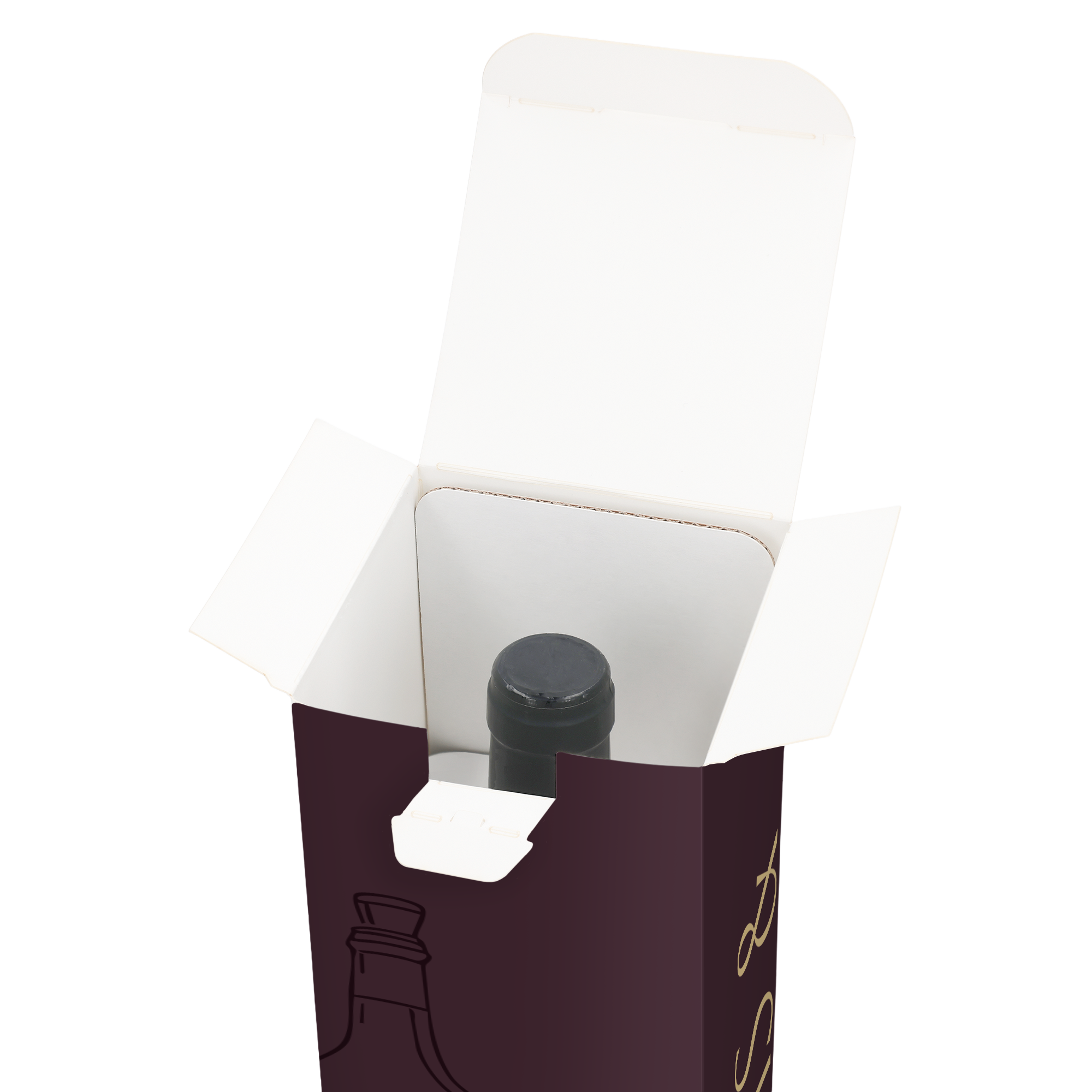 Champagner Box bedrucken - Pappe