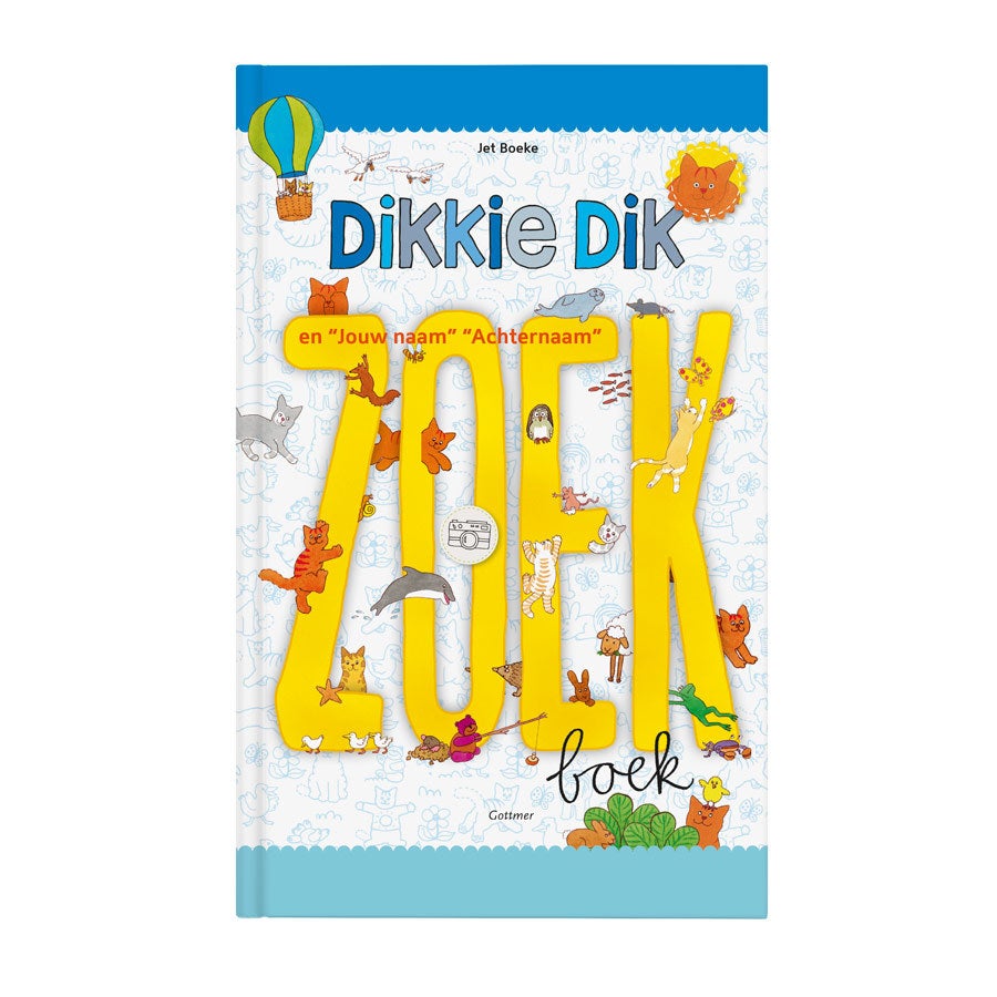 Dikkie Dik Boek Groot zoekboek met naam en foto