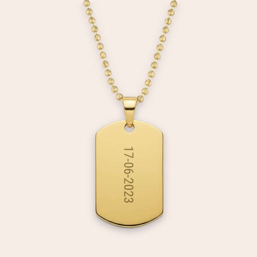 Dog tag pendant with necklace Dog tag pendant with necklace