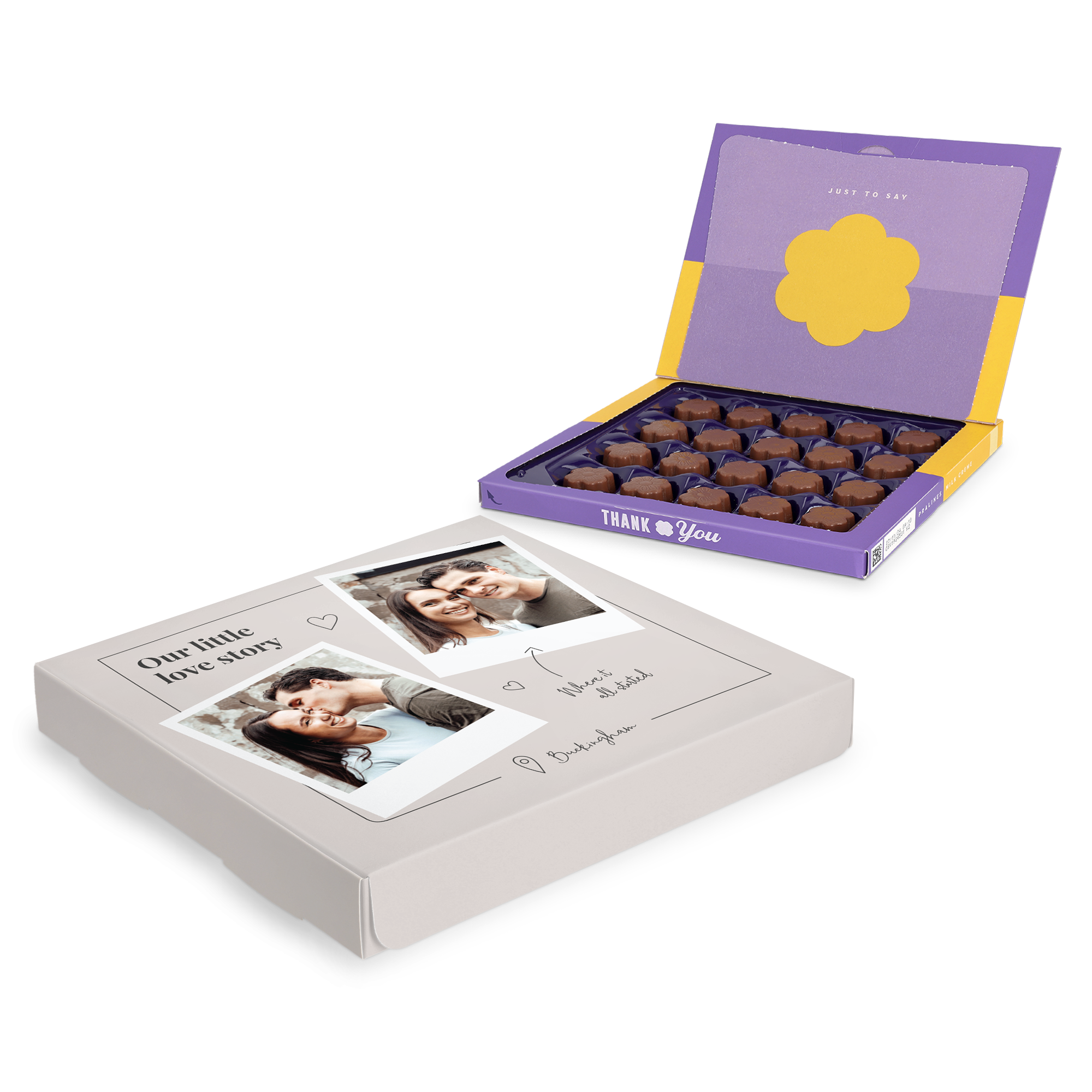 Personliga Milka presentförpackning - Kärlek