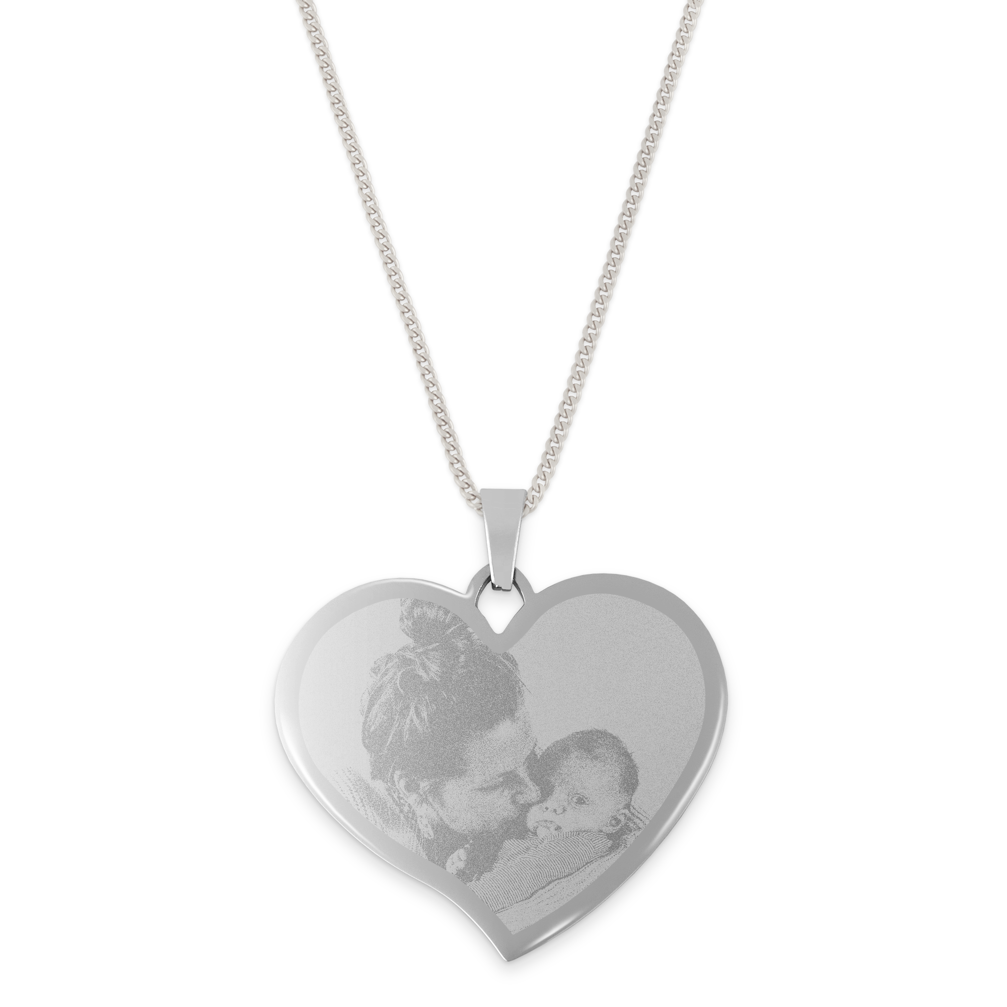 Ketting hart groot graveren