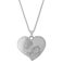 Engraved heart necklace large