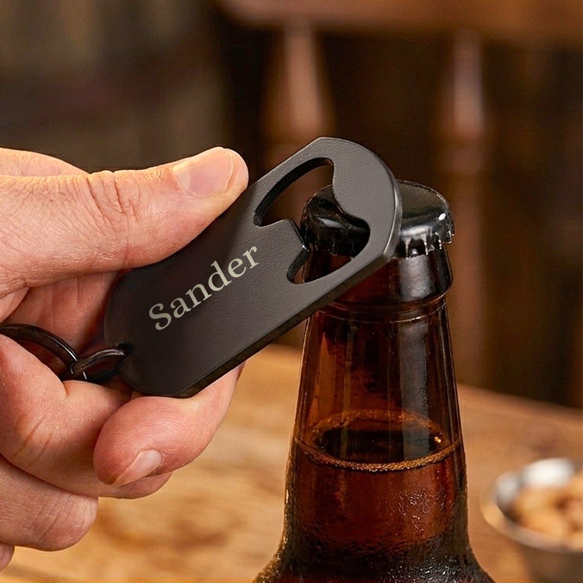 Bieropener sleutelhanger - Gepersonaliseerd