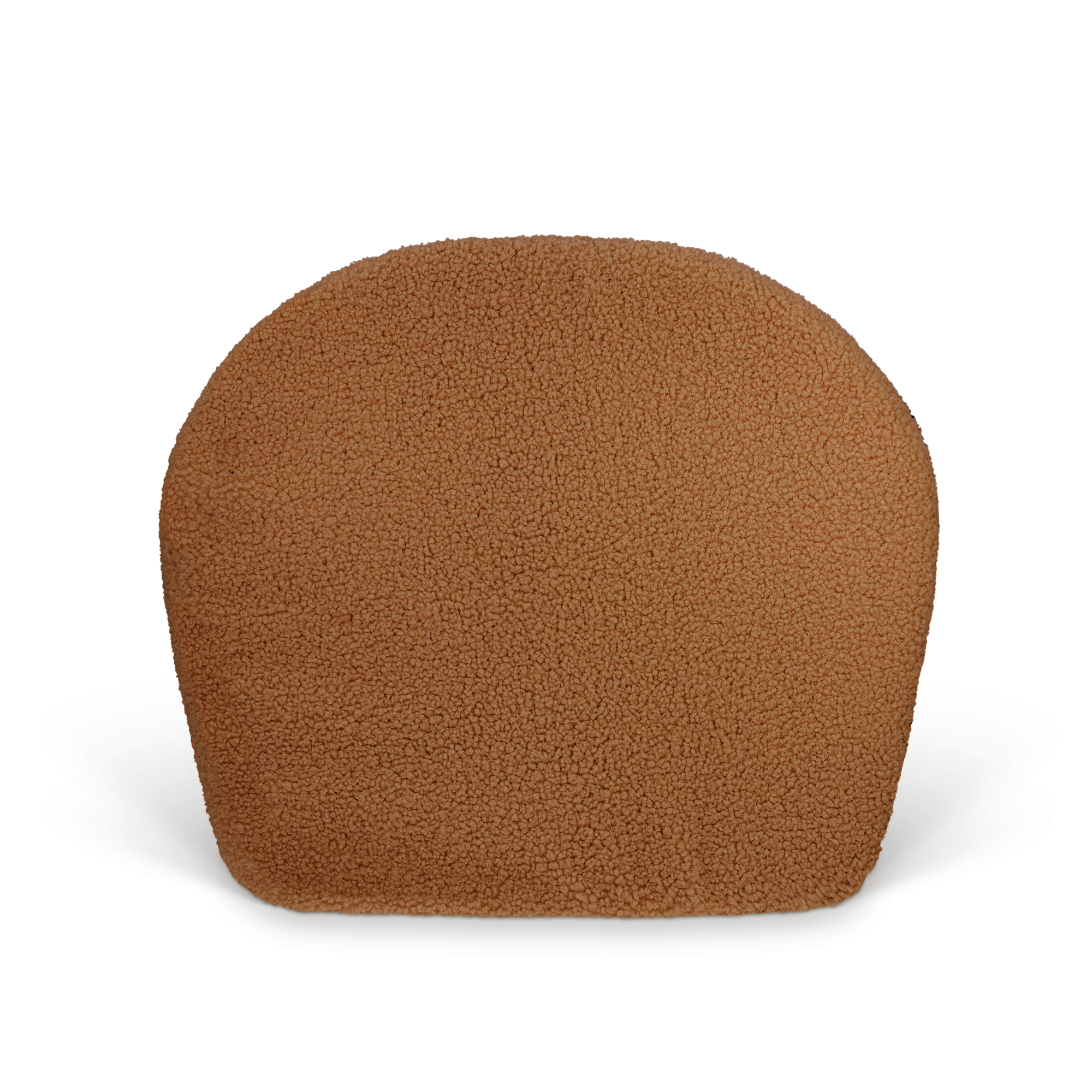 A fluffy brown personalised kids teddy chair with a cozy design for a childs room