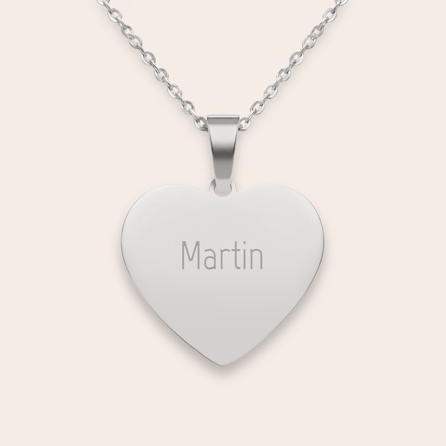 Engraved heart necklace Engraved heart necklace